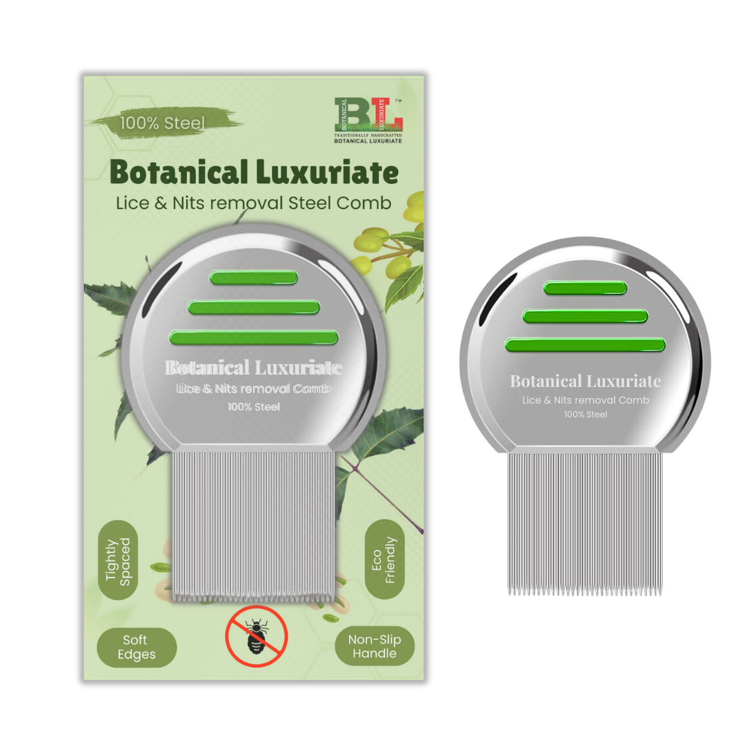 Botanical Luxuriate Lice and Nit’s Removal Steel Comb