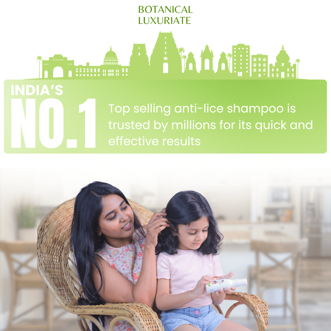 Natural Tea Tree Anti-Lice & Nits Shampoo 100ml with Lice and Nit’s Removal Steel Comb