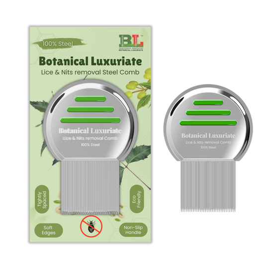 Botanical Luxuriate  Lice and Nit’s Removal  Steel Comb