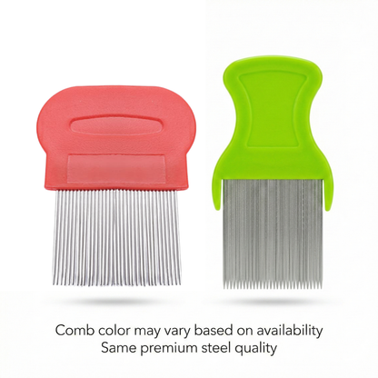 Botanical Luxuriate HYBRID LICE & NITS / DANDRUFF REMOVAL STAINLESS STEEL COMB