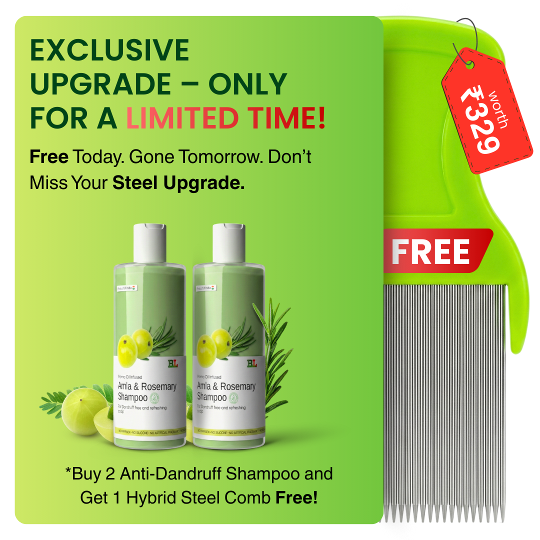 Natural Amla & Rosemary Anti-Dandruff Shampoo – No Parabens 100ml