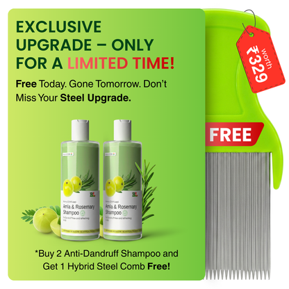 Natural Amla & Rosemary Anti-Dandruff Shampoo – No Parabens 100ml