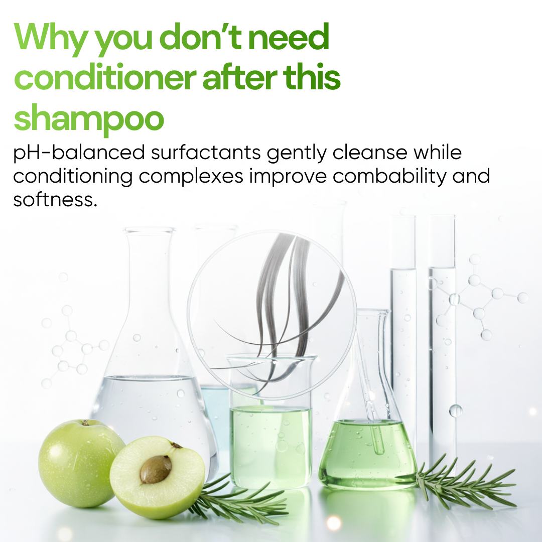 Natural Amla & Rosemary Anti-Dandruff Shampoo – No Parabens 100ml