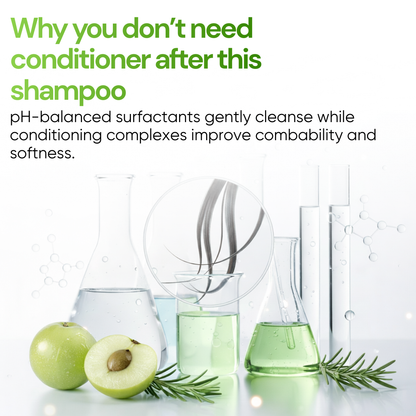 Natural Amla & Rosemary Anti-Dandruff Shampoo – No Parabens 100ml