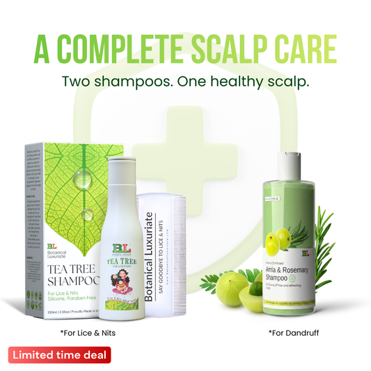 Botanical Luxuriate Complete Scalp Shield  Anti-Lice, Nits(100ml) & Dandruff Shampoo(100ml)