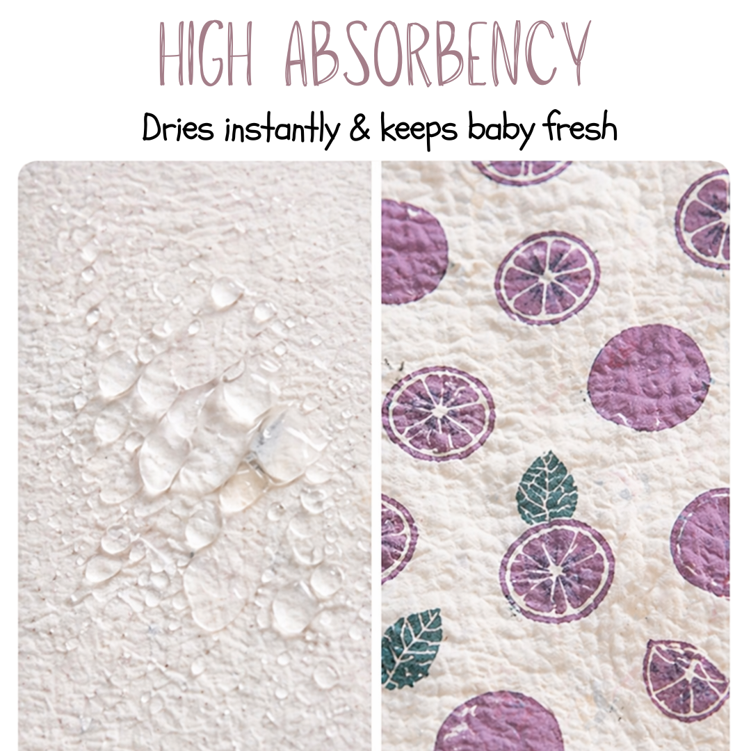 Botanical Luxuriate Bamboo Baby Towel with Hood – Silky Soft, Ultra Gentle & Absorbent, Premium Bath Towel for Newborn & Kids