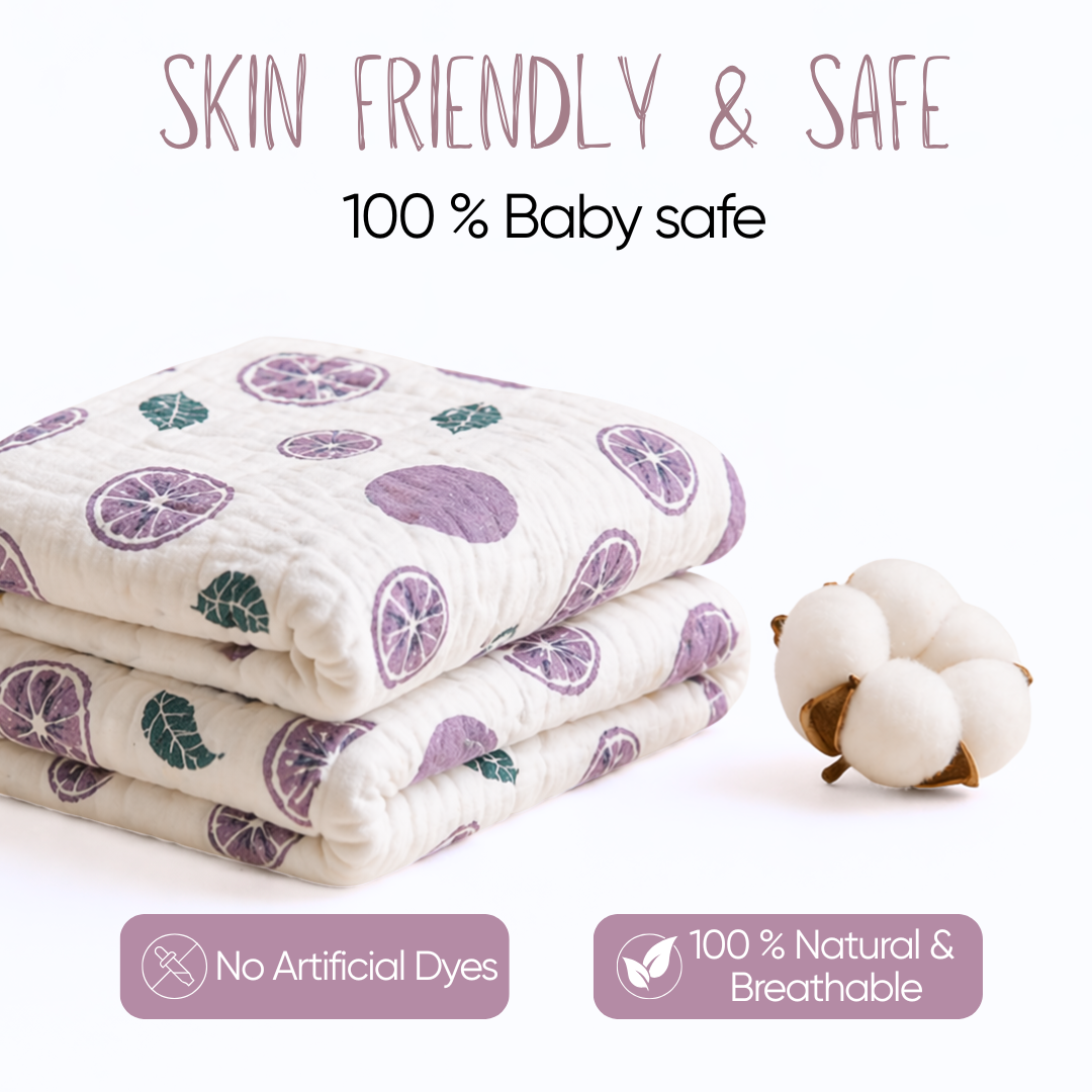 Botanical Luxuriate Bamboo Baby Towel with Hood – Silky Soft, Ultra Gentle & Absorbent, Premium Bath Towel for Newborn & Kids