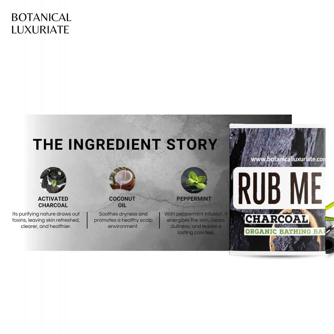 Botanical Luxuriate Charcoal Bathing Bar 125gm