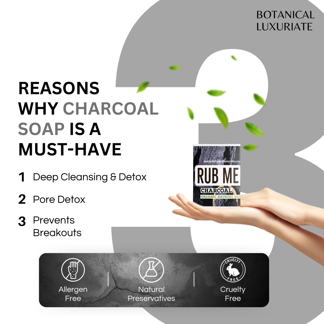 Botanical Luxuriate Charcoal Bathing Bar 125gm