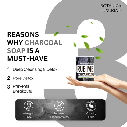 Botanical Luxuriate Charcoal Bathing Bar 125gm