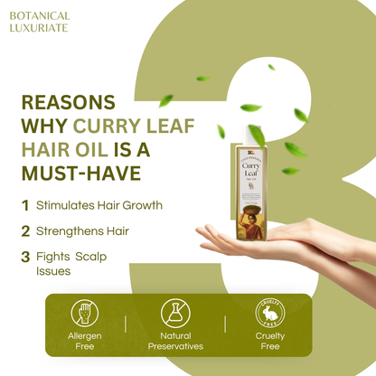 Botanical Luxuriate Dandruff & Hair Growth Combo (Curry Leaf Hair Oil 100 ml & Amla and Rosemary Shampoo 100 ml)