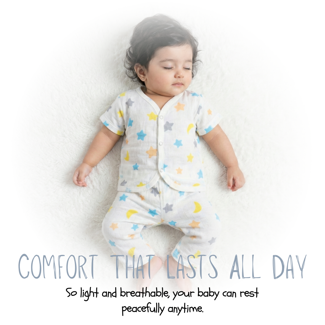 Bamboo Cotton Baby Shirt & Pant Set | 0–12 Months | Ultra Soft