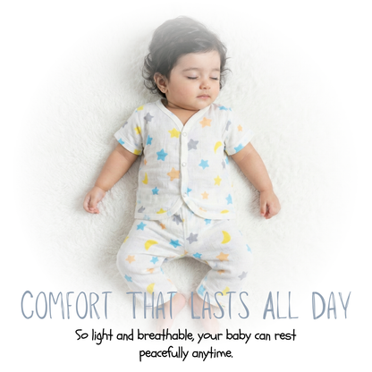 Bamboo Cotton Baby Shirt & Pant Set | 0–12 Months | Ultra Soft