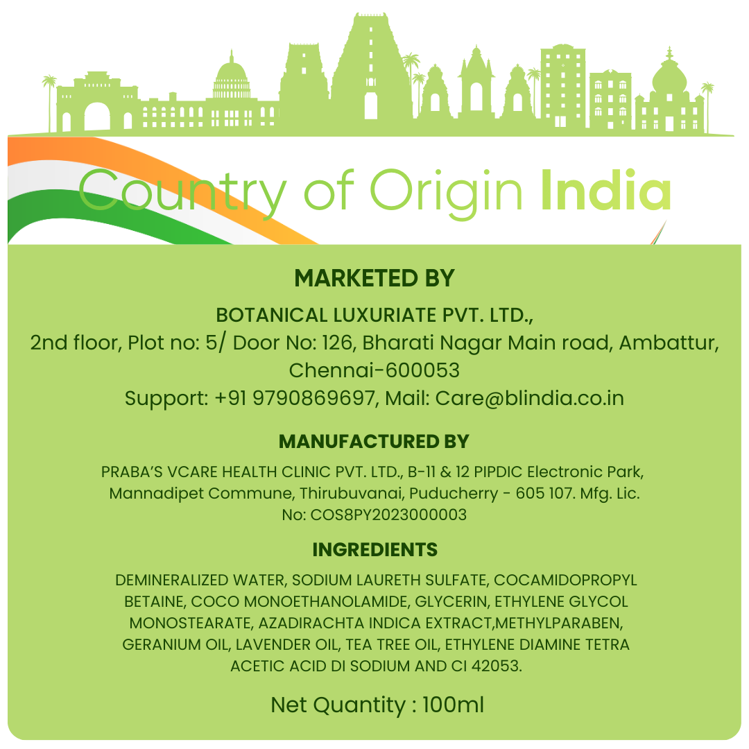 Natural Tea Tree Anti-Lice & Nits Shampoo 100ml