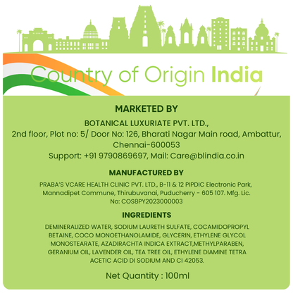 Natural Tea Tree Anti-Lice & Nits Shampoo 100ml