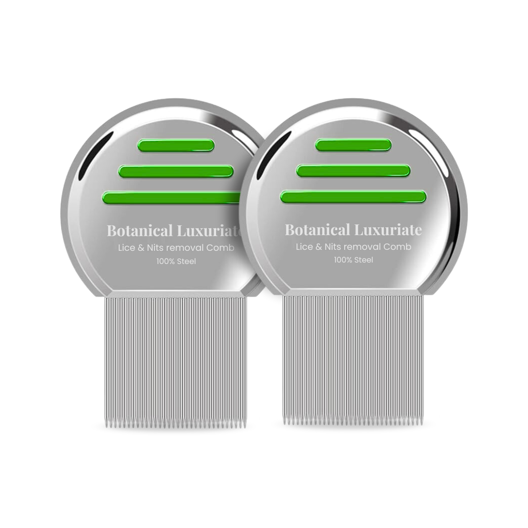 Botanical Luxuriate  Lice and Nit’s Removal  Steel Comb