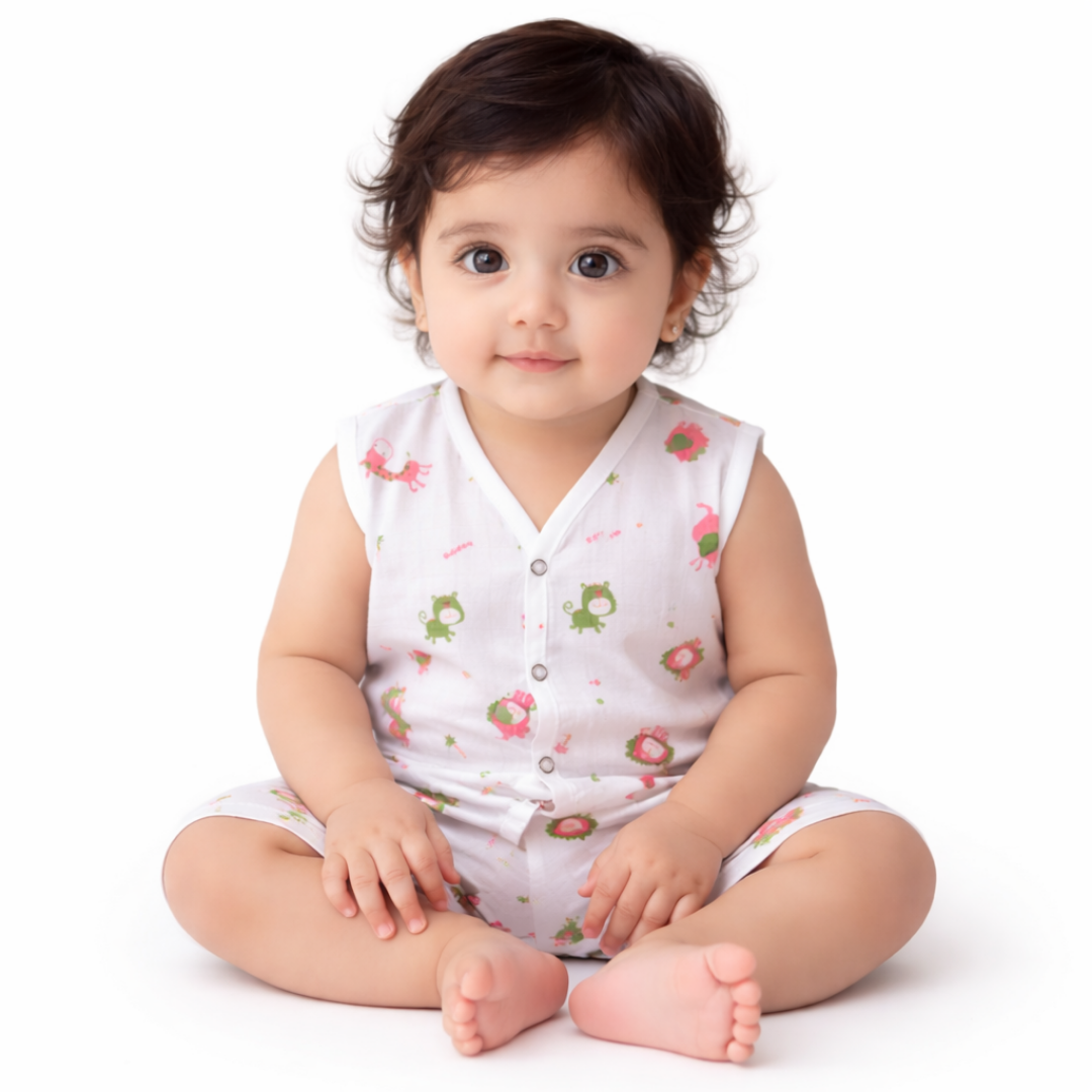 Bamboo Cotton Baby Shirt & Shorts Set | 0–12 Months | Ultra Soft