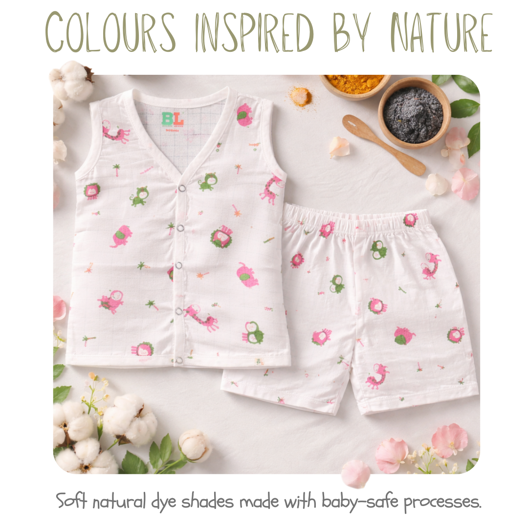 Bamboo Cotton Baby Shirt & Shorts Set | 0–12 Months | Ultra Soft