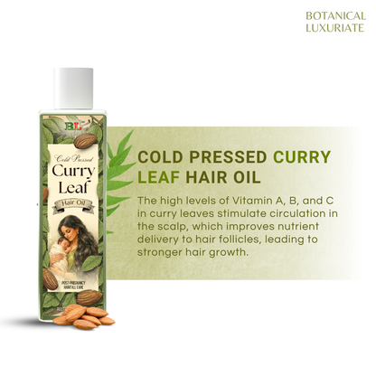 Cold Pressed Curry Leaf Hair Growth Oil 100 ml- Volume Boost & Increase Thickness
