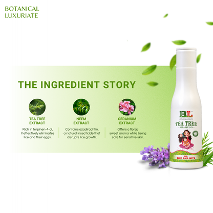 Natural Tea Tree Anti-Lice & Nits Shampoo 100ml