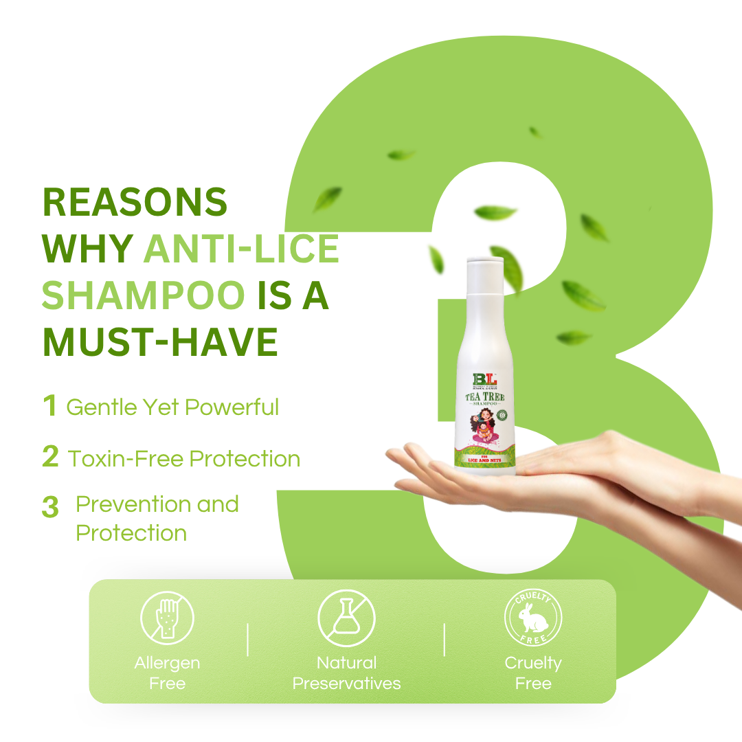 Natural Tea Tree Anti-Lice & Nits Shampoo 100ml