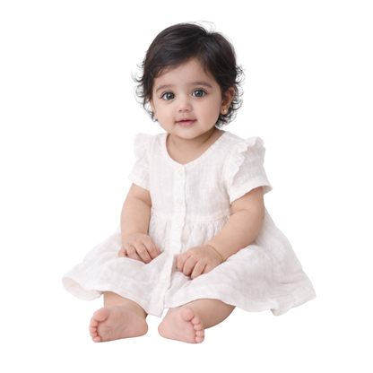 Bamboo Cotton Baby Frock Dress | Ultra Soft | 0–12 Months