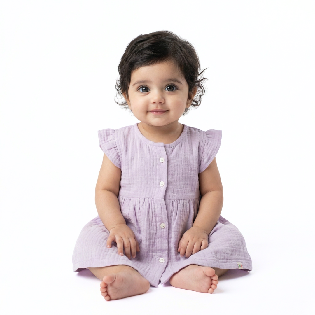 Bamboo Cotton Baby Frock Dress | Ultra Soft | 0–12 Months