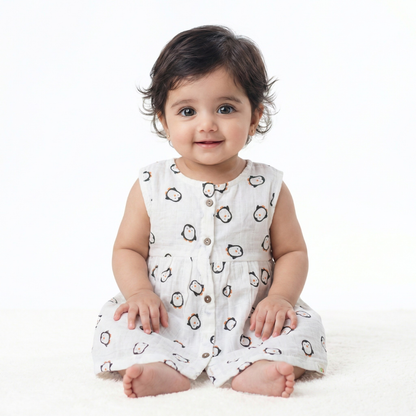 Bamboo Cotton Baby Frock Dress | Ultra Soft | 0–12 Months