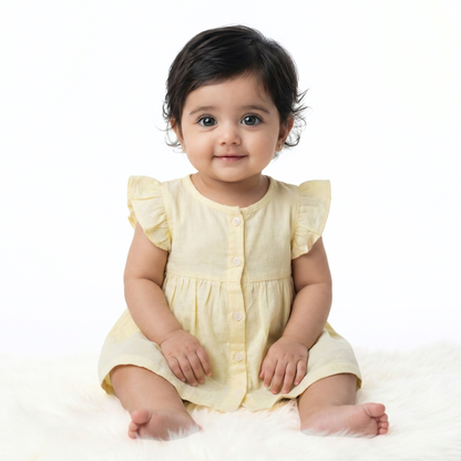 Bamboo Cotton Baby Frock Dress | Ultra Soft | 0–12 Months