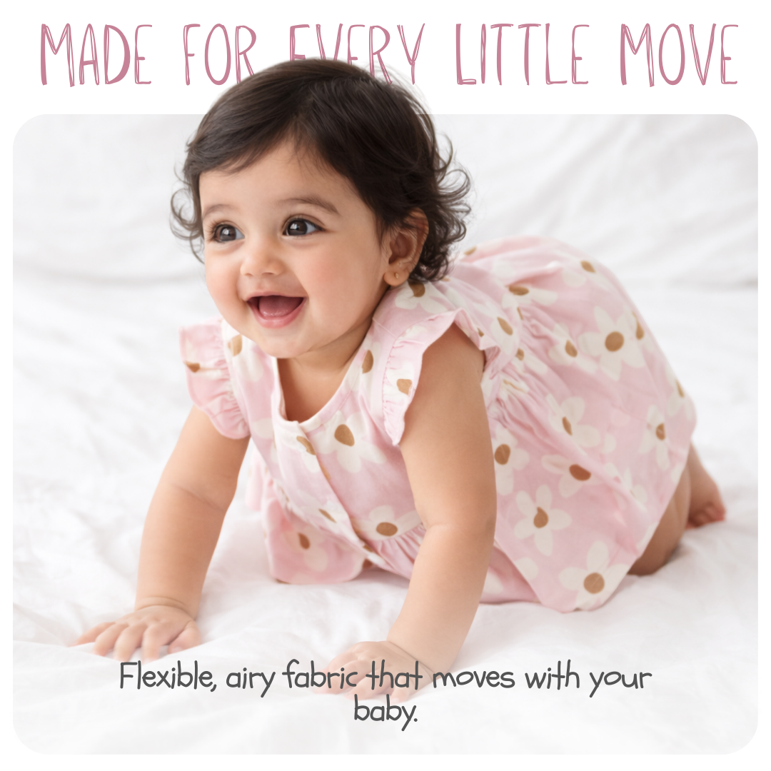 Bamboo Cotton Baby Frock Dress | Ultra Soft | 0–12 Months