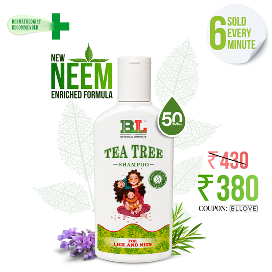 Natural Tea Tree Anti-Lice & Nits Shampoo  – 50ml