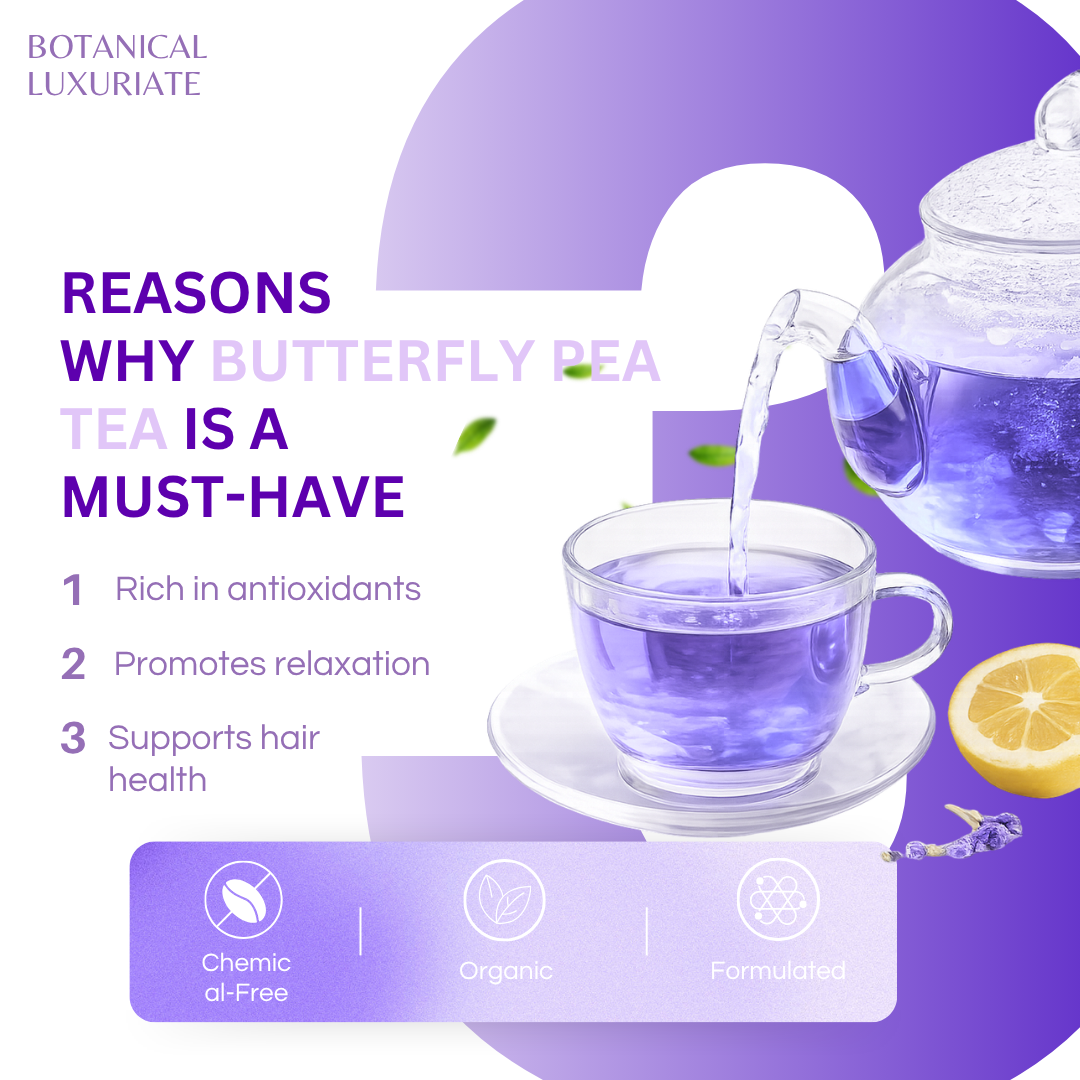 BL Butterfly Pea  Herbal Tea 60g | 100% Natural Antioxidant Drink – Caffeine Free