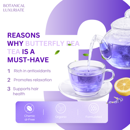 BL Butterfly Pea  Herbal Tea 60g | 100% Natural Antioxidant Drink – Caffeine Free