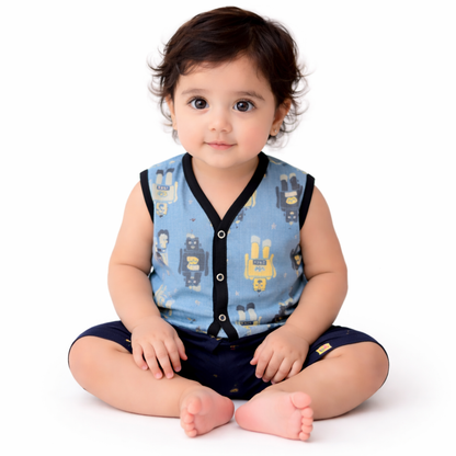 Bamboo Cotton Baby Shirt & Shorts Set | 0–12 Months | Ultra Soft