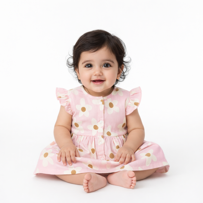 Bamboo Cotton Baby Frock Dress | Ultra Soft | 0–12 Months