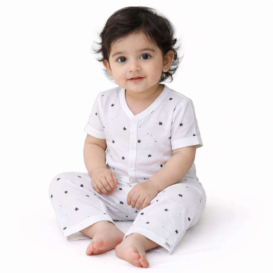 Bamboo Cotton Baby Shirt & Pant Set | 0–12 Months | Ultra Soft