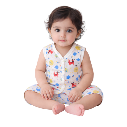 Bamboo Cotton Baby Shirt & Shorts Set | 0–12 Months | Ultra Soft