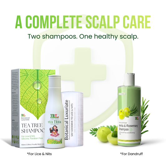 Botanical Luxuriate Complete Scalp Shield  Anti-Lice, Nits(100ml) & Dandruff Shampoo(100ml)