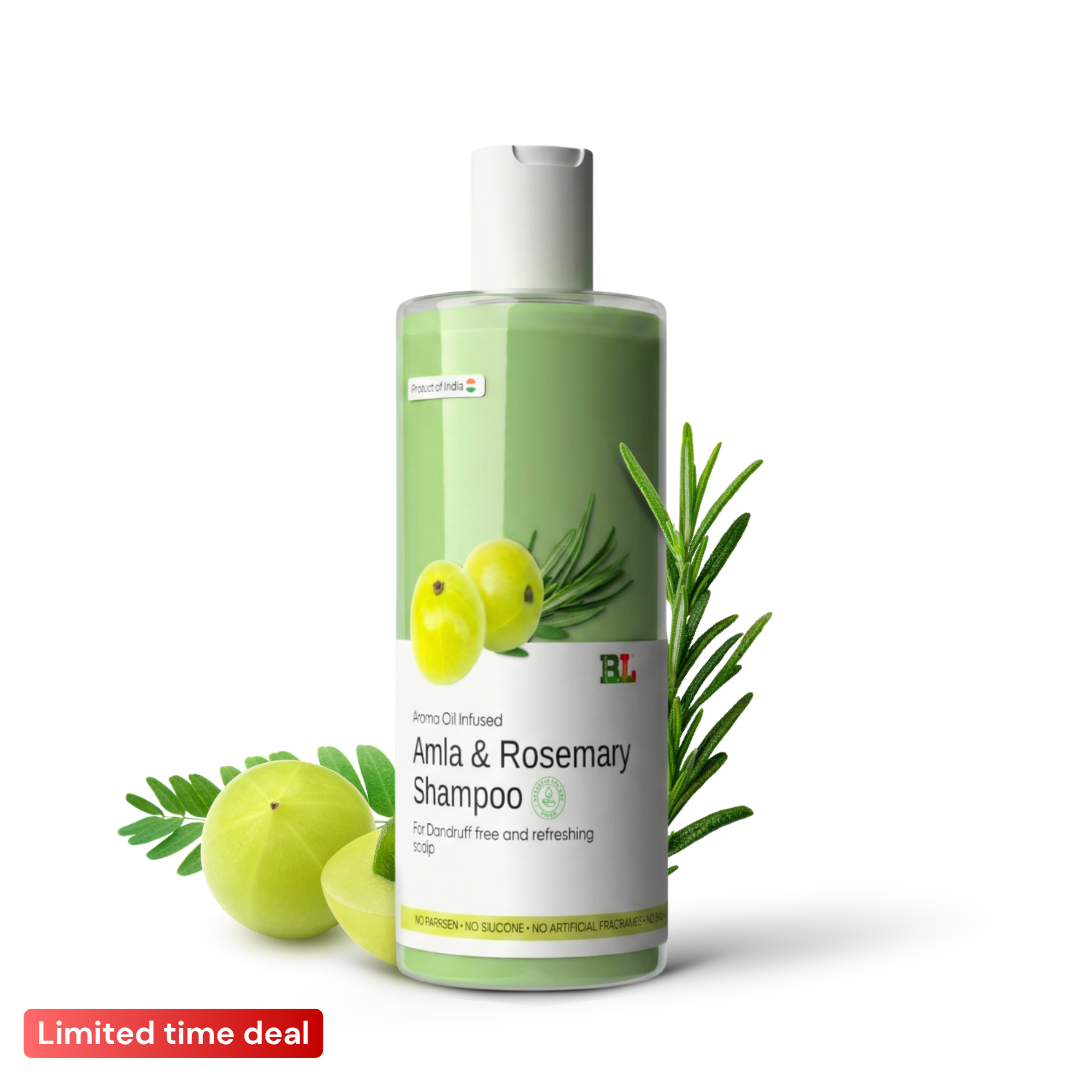 Natural Amla & Rosemary Anti-Dandruff Shampoo – No Parabens 100ml
