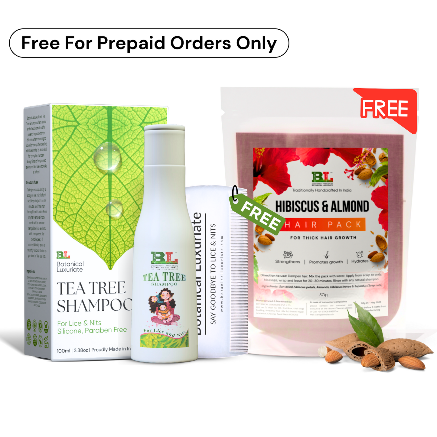 Natural Tea Tree Anti Lice & Nits Shampoo 100ml