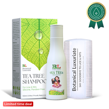 Natural Tea Tree Anti-Lice & Nits Shampoo 100ml