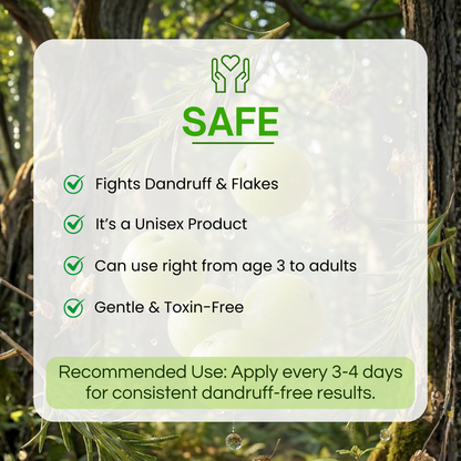 Natural Amla & Rosemary Anti-Dandruff Shampoo – No Parabens, 100ml