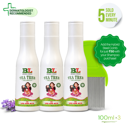 Natural Tea Tree Anti-Lice & Nits Shampoo 100ml