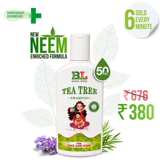 Natural Tea Tree Anti-Lice & Nits Shampoo  – 50ml