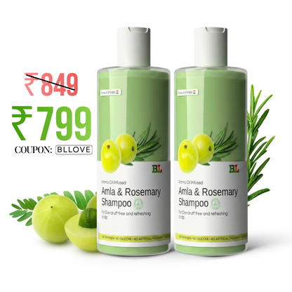 Natural Amla & Rosemary Anti-Dandruff Shampoo – No Parabens 100ml