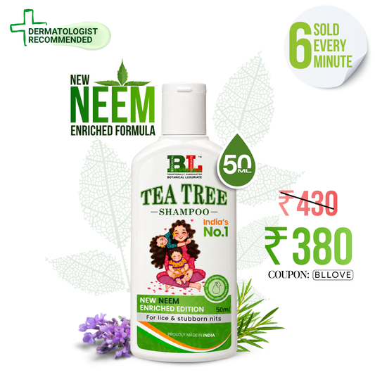 Natural Tea Tree Anti-Lice & Nits Shampoo  – 50ml