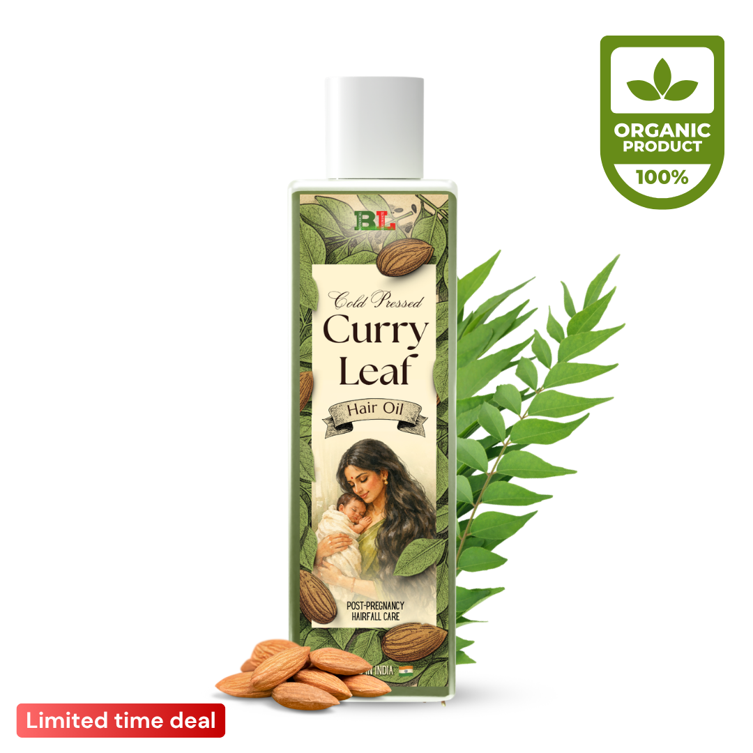 Cold Pressed Curry Leaf Hair Growth Oil 100 ml- Volume Boost & Increase Thickness