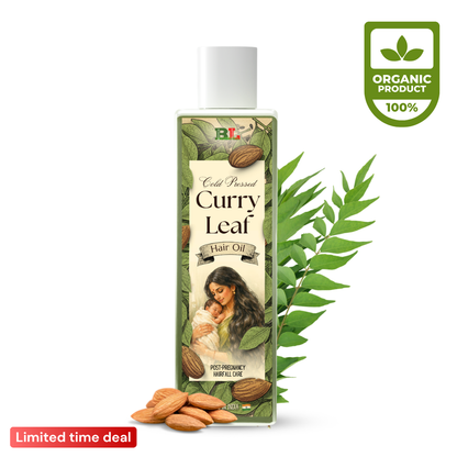Cold Pressed Curry Leaf Hair Growth Oil 100 ml- Volume Boost & Increase Thickness